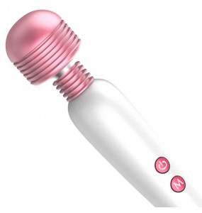 JiuAi - MeiTeSi Vibrating AV Wand (Chargeable - White)